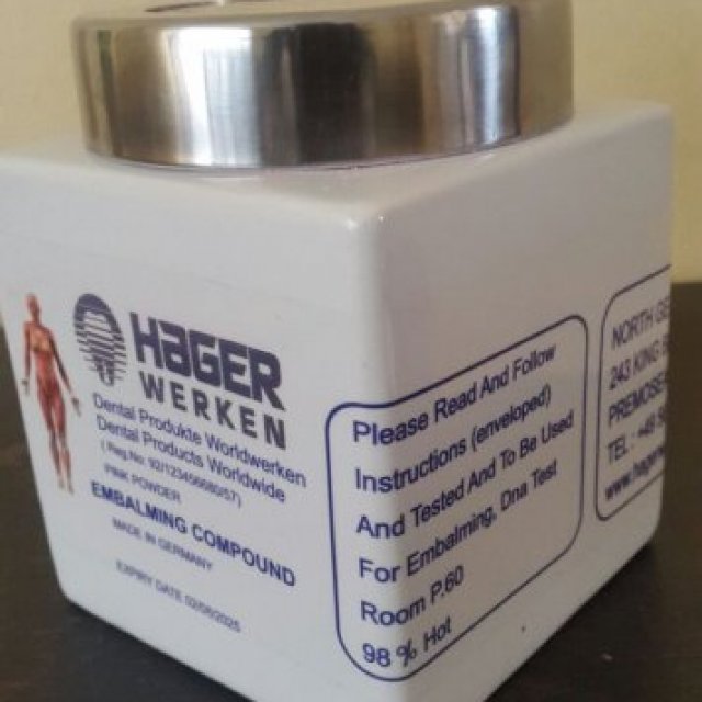 Hager Werken Embalming powder In South Africa Tel +27 81 711 1572